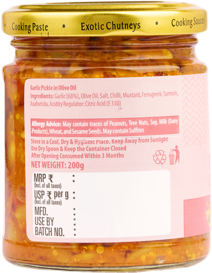 SWAD Garlic Pickle in Olive Oil 200g