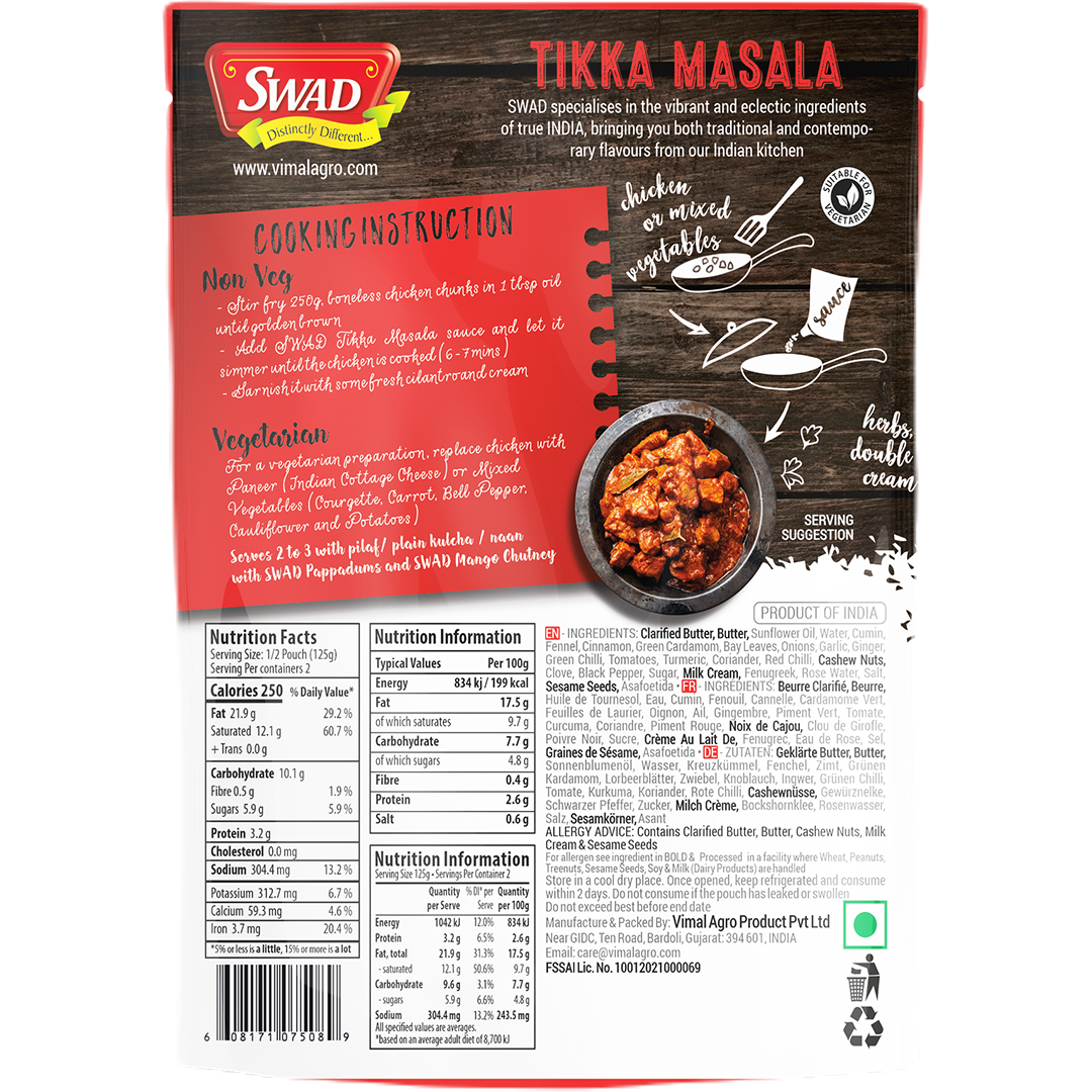 SWAD Tikka Masala Curry 250g ( BUY 1 GET 1 )