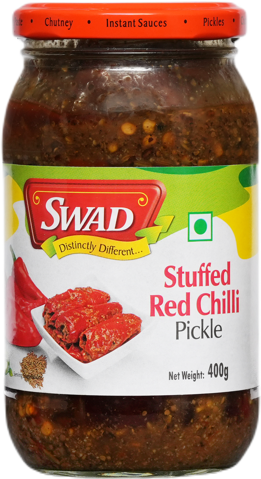 SWAD Stuffed Red Chilli Pickle- 400g